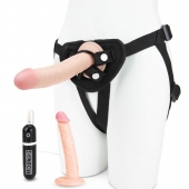 Регулируемые трусики с 2 насадками - 16 и 15 см. - Lux Fetish - купить с доставкой в Шахтах