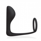 Стимулятор простаты с фиксацией эрекционным кольцом Prostate Gear - BlueLine - в Шахтах купить с доставкой