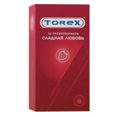 Презервативы Torex  Сладкая любовь  с ароматом клубники - 12 шт. - Torex - купить с доставкой в Шахтах