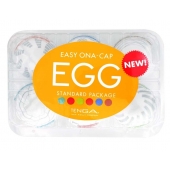 Набор из 6 мастурбаторов Tenga EGG Easy Beat с различным рельефом - Tenga - в Шахтах купить с доставкой