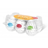 Набор из 6 мастурбаторов Tenga EGG Easy Beat с различным рельефом - Tenga - в Шахтах купить с доставкой