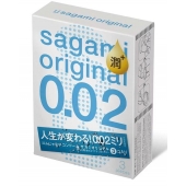 Ультратонкие презервативы Sagami Original 0.02 Extra Lub с увеличенным количеством смазки - 3 шт. - Sagami - купить с доставкой в Шахтах