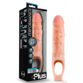 Телесный реалистичный фаллоудлинитель 9 Inch Silicone Cock Sheath Penis Extender - 22,86 см. - Blush Novelties - в Шахтах купить с доставкой