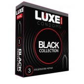 Черные презервативы LUXE Royal Black Collection - 3 шт. - Luxe - купить с доставкой в Шахтах