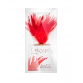 Красный перьевой тиклер Plume - 23 см. - Lola Lingerie - купить с доставкой в Шахтах