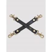 Черный фиксатор для манжет Bound to You Faux Leather Hogtie - Fifty Shades of Grey - купить с доставкой в Шахтах