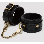 Черные оковы на ноги Bound to You Faux Leather Ankle Cuffs - Fifty Shades of Grey - купить с доставкой в Шахтах