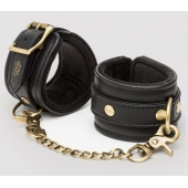 Черные наручники Bound to You Faux Leather Wrist Cuffs - Fifty Shades of Grey - купить с доставкой в Шахтах