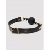Черный кляп-шар Bound to You Faux Leather Ball Gag - Fifty Shades of Grey - купить с доставкой в Шахтах