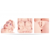 Телесный мастурбатор Victoria с двойным слоем материала - KOKOS - в Шахтах купить с доставкой