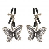 Зажимы на соски с бабочками Butterfly Nipple Clamps - Pipedream - купить с доставкой в Шахтах