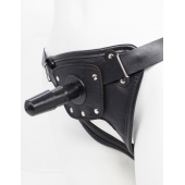 Черный пояс для насадок CLASS STRAP Restyling - LOVETOY (А-Полимер) - купить с доставкой в Шахтах