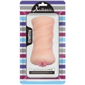 Телесный мастурбатор-вагина X-Basic Pocket Pussy без вибрации - Lovetoy - в Шахтах купить с доставкой