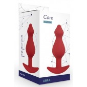 Бордовая анальная пробка Libra S - 9 см. - Le Frivole