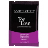 Лубрикант на водной основе для использования с игрушками WICKED Toy Love - 3 мл. - Wicked - купить с доставкой в Шахтах