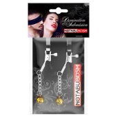 Оригинальные зажимы на соски с желтыми шариками - Notabu - купить с доставкой в Шахтах