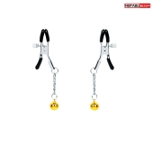 Оригинальные зажимы на соски с желтыми шариками - Notabu - купить с доставкой в Шахтах