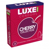 Презервативы с ароматом вишни LUXE Royal Cherry Collection - 3 шт. - Luxe - купить с доставкой в Шахтах