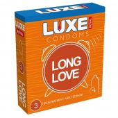 Презервативы с продлевающим эффектом LUXE Royal Long Love - 3 шт. - Luxe - купить с доставкой в Шахтах