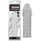 Прозрачная реалистичная насадка на пенис Extra Texture Sleeve - 16,2 см. - Chisa - в Шахтах купить с доставкой