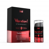 Жидкий интимный гель с эффектом вибрации Vibration! Strawberry - 15 мл. - INTT - купить с доставкой в Шахтах