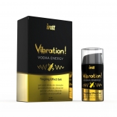 Жидкий интимный гель с эффектом вибрации Vibration! Vodka Energy - 15 мл. - INTT - купить с доставкой в Шахтах