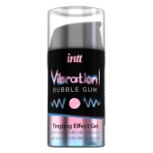 Жидкий интимный гель с эффектом вибрации Vibration! Bubble Gum - 15 мл. - INTT - купить с доставкой в Шахтах