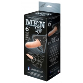 Телесный пустотелый харнесс MEN Style - 17,5 см. - LOVETOY (А-Полимер) - купить с доставкой в Шахтах