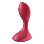 Красный вибромассажёр простаты Satisfyer Backdoor Lover - 14 см. - Satisfyer - в Шахтах купить с доставкой