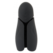 Черный силиконовый вибромастурбатор с нагревом Masturbator with 2 Functions - Orion - в Шахтах купить с доставкой