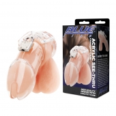 Прозрачная клетка целомудрия Acrylic See-thru Chastity Cage - BlueLine - купить с доставкой в Шахтах