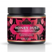 Пудра для тела Honey Dust Body Powder с ароматом клубники - 170 гр. - Kama Sutra - купить с доставкой в Шахтах