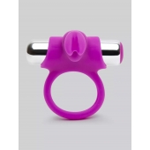 Лиловое виброкольцо с пультом ДУ Remote Control Cock Ring - Happy Rabbit - в Шахтах купить с доставкой