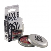 Экстремально тонкие презервативы в железном кейсе MAXUS Extreme Thin - 3 шт. - Maxus - купить с доставкой в Шахтах