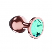 Пробка цвета розового золота с малиновым кристаллом Diamond Topaz Shine L - 8,3 см. - Lola Games - купить с доставкой в Шахтах