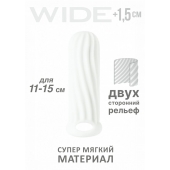 Белый фаллоудлинитель Homme Wide - 13 см. - Lola Games - в Шахтах купить с доставкой