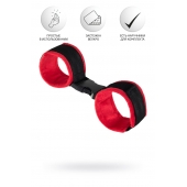 Красно-черные велюровые оковы Anonymo - ToyFa - купить с доставкой в Шахтах