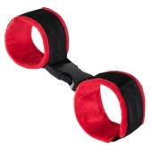 Красно-черные велюровые оковы Anonymo - ToyFa - купить с доставкой в Шахтах