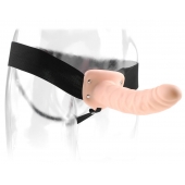 Полый страпон 8  Hollow Strap-On телесного цвета - 19 см. - Pipedream - купить с доставкой в Шахтах