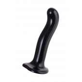 Черный стимулятор для пар P G-Spot Dildo Size L - 19 см. - Strap-on-me - в Шахтах купить с доставкой