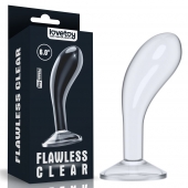 Прозрачный стимулятор простаты Flawless Clear Prostate Plug - 15 см. - Lovetoy - в Шахтах купить с доставкой