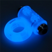 Голубое, светящееся в темноте эрекционное виброкольцо Lumino Play Vibrating Penis Ring - Lovetoy - в Шахтах купить с доставкой