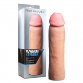 Телесная фаллическая насадка на пенис Magnum Xtender - 23 см. - Blush Novelties - в Шахтах купить с доставкой