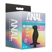 Черный анальный вибромассажёр Silicone Vibrating Prostate Massager 02 - 10,8 см. - Blush Novelties - в Шахтах купить с доставкой