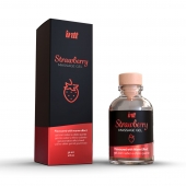 Массажный гель с ароматом клубники Strawberry - 30 мл. - INTT - купить с доставкой в Шахтах