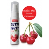 Гель-смазка Tutti-frutti с вишнёвым вкусом - 30 гр. - Биоритм - купить с доставкой в Шахтах