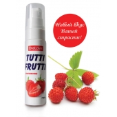 Гель-смазка Tutti-frutti с земляничным вкусом - 30 гр. - Биоритм - купить с доставкой в Шахтах