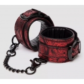 Красно-черные наручники Reversible Faux Leather Wrist Cuffs - Fifty Shades of Grey - купить с доставкой в Шахтах