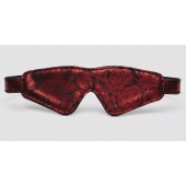 Двусторонняя красно-черная маска на глаза Reversible Faux Leather Blindfold - Fifty Shades of Grey - купить с доставкой в Шахтах