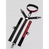 Ошейник с наручниками Reversible Faux Leather Collar and Wrist - Fifty Shades of Grey - купить с доставкой в Шахтах